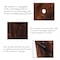 Gardenised Rustic Wooden Whiskey Barrel Planter with Durable Medal Handles and Drainage Hole, PK3 QI003236.3 - alternate 3